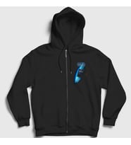 Presmono Unisex Siyah Space Tardis Doktor Dr Doctor Who Fermuarlı Kapüşonlu Sweatshirt 498960tt