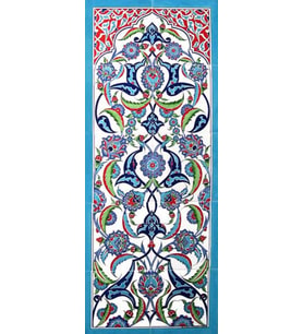 Armada Çini 40x100 Cm ED 701 Rumi El dekoru Çini Pano