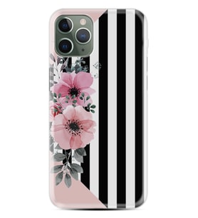Apple iPhone 11 12 13 14 Pro Max Kılıf Desemli Silikon Flowers 4 1390