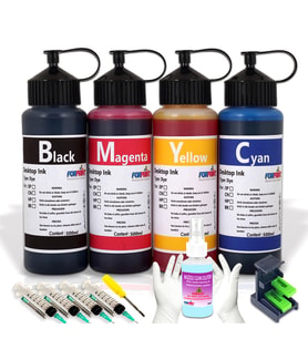 Canon Pıxma MG3050, MX495 Yazıcı Uyumlu Forprint Dolum Seti 4X500ml (Çok Renkli)