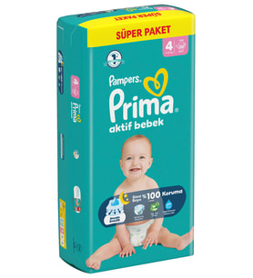 Prıma Bebek Bezi Ab 4 Beden Super Paket 52 Adet - Standart