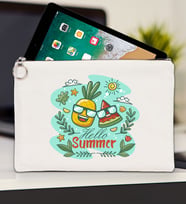 BK Gİft Yaz Temalı-1 Tablet Çantası 30x21cm(12 Renk Seçeneği), Ipad Çantası, Baskılı Tablet Kılıfı (Ham)