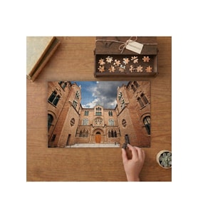 İspanya - Tarihi Yapı Tasarımı 240 parça Ahşap Puzzle Ahşap Kutuda MP01270