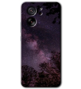Xiaomi Mi 13T Pro Kılıf HD Desen Baskılı Arka Kapak - Gece Galaksi
