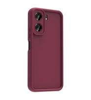 Redmi 13C Kılıf Kamera Korumalı Ananas Silikon Kapak (Mürdüm)