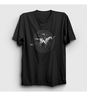 Presmono Unisex Siyah Rider Westworld T-Shirt 224970tt