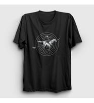 Presmono Unisex Siyah Rider Westworld T-Shirt 224970tt
