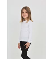 Toontoy Kız Çocuk Okul Omuz Çıtçıtlı Tişört (Beyaz)