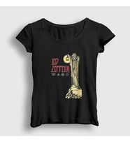 Presmono Kadın Siyah Stairway Led Zeppelin T-Shirt 96710tt