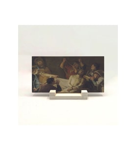 Dikenlerle Taçlandırılan İsa (Gerard van Honthorst, 1622) Baskılı Taş Masaüstlük 10X20