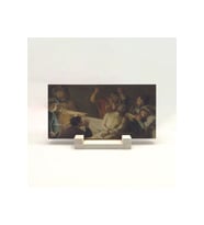 Dikenlerle Taçlandırılan İsa (Gerard van Honthorst, 1622) Baskılı Taş Masaüstlük 10X20