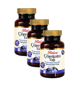 Balen Çörekotu Yağı Yumuşak Kapsül 1380 mg 80 Kapsül 3 Adet