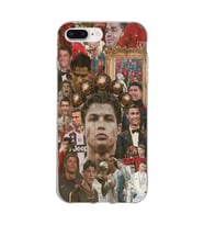 Iphone 7 Plus ve 8 Plus Uyumlu Cristiano Ronaldo Tasarımlı Şeffaf Telefon Kılıfı