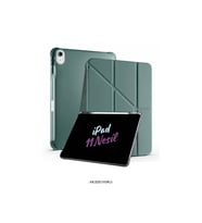 iPad 11. Nesil A16 2025 Uyumlu 11 inç Kalem Bölmeli Standlı Fuchsia Tri Folding Tablet Kılıfı