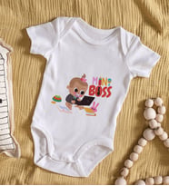 BK Kids Mini Boss Tasarımlı Bebek Body Zıbın - Model 1