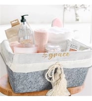 Çok Amaçlı Saklama Organizer Kutu Kare Keçe Sepet (mini) - 03433