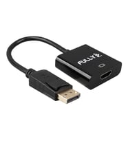 Fully G-539CA DisplayPort Erkek to HDMI Dişi Görüntü Çevirici Adaptör 10cm (Siyah)