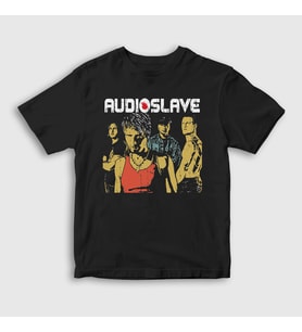 Presmono Unisex Çocuk Siyah Band Rock Audioslave T-Shirt 541722tt