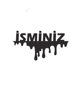 Isim Yazı Sticker Yapıştırma 15 cm