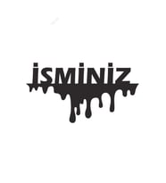 Isim Yazı Sticker Yapıştırma 15 cm