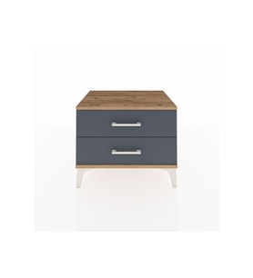 Hyperion Komodin 2 Çekmeceli 60x44x48 Çam-Antrasit