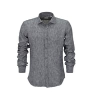 Erkek Yazlık Slim Fitt Uzun Kol Gömlek 2431 BGL-ST04755 (Füme)