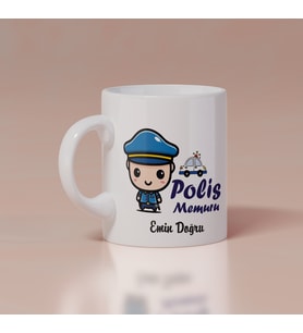 Bay Polis Memuru Baskılı Kupa Kişiye Özel