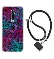 Oppo Reno 2Z 4 Lite 4 Pro 5 6 7 A31 Kılıf Boyun Askılı Silikon Colurful Mandala 1667