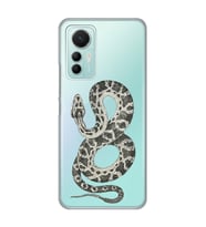 Xiaomi Mi 12 Lite Uyumlu Yılan Desenli Şeffaf Telefon Kılıfı