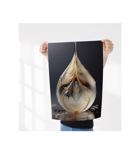 Çerçevesiz Poster  Soyut Su Damlası  Yüksek Çözünürlük Minimalist,Modern