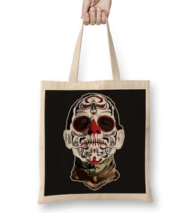 Day of the Dead Mummy Bez Çanta Uzun Saplı