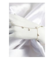 Pirinç Zirkon Taşlı Sallantılı Damla Model Gold Renk Kadın Şahmeran - TJ-SN703 TG-V 9965