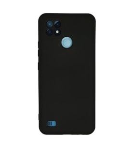 Realme C21 Kılıf Nano İçi Kadife Silikon - Siyah