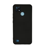 Realme C21 Kılıf Nano İçi Kadife Silikon - Siyah