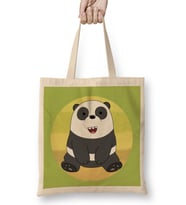 Panda Bear 02 Bez Çanta Uzun Saplı