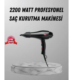 2200w Fön Makinesi - Profesyonel Ac Motor, Soğuk Ve Sıcak Üfleme
