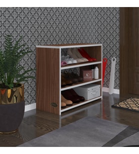 Kenzlife ayakkabılık goya cvz 060*70*30 arkalıksız ayakkabı ofis dolabı