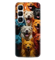 Infinix Hot 60 Kılıf Boutique Baskılı Resimli Köpekçikler Pcode -026