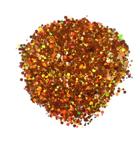 Glitter Sim Epoksi Süsleme Aksesuarı (100 GR)  Turuncu