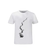 Deprem Baskılı T-Shirt (Düz Beyaz)