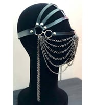 Zincirli Deri Maske