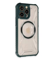 ERTAN iPhone 13 Pro Max Kılıf Prag Magneticsafe Kapak - Koyu Yeşil