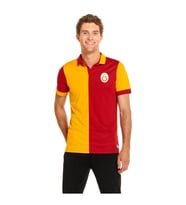 Galatasaray Lisanslı Erkek Match Day Polo T-shirt E212218 (Sarı-Kırmızı)