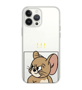 Iphone 12 Pro Uyumlu Tom ve Jerry Tasarımlı Şeffaf Telefon Kılıfı