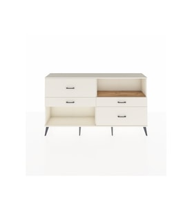 Arges Konsol Tek Raflı 4 Çekmeceli  176x30x99 Aytaşı-Çam/Aytaşı