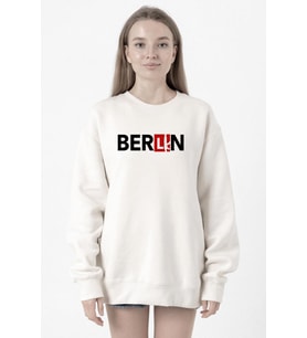 La Casa De Papel Berlin Ak Beyaz Kadın 2ip Sweatshirt