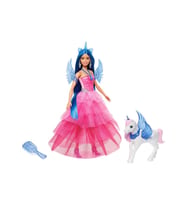 Barbie Mavi Saçlı Prenses Bebek HRR16 Lisanslı Ürün (Karışık)