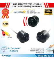 Ayarlanabilir Başlıklı AHD 1080P ve 720P Çevrilebilir Geri Görüş Kamerası