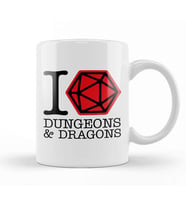 I Love Dungeons And Dragons Kupa Bardak Porselen