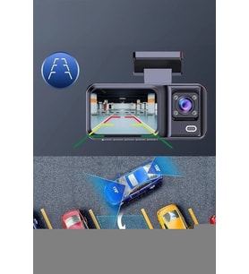Ön ve Arka Kameralı 2 İnç 1080P Full HD DVR Araç İçi Ekran